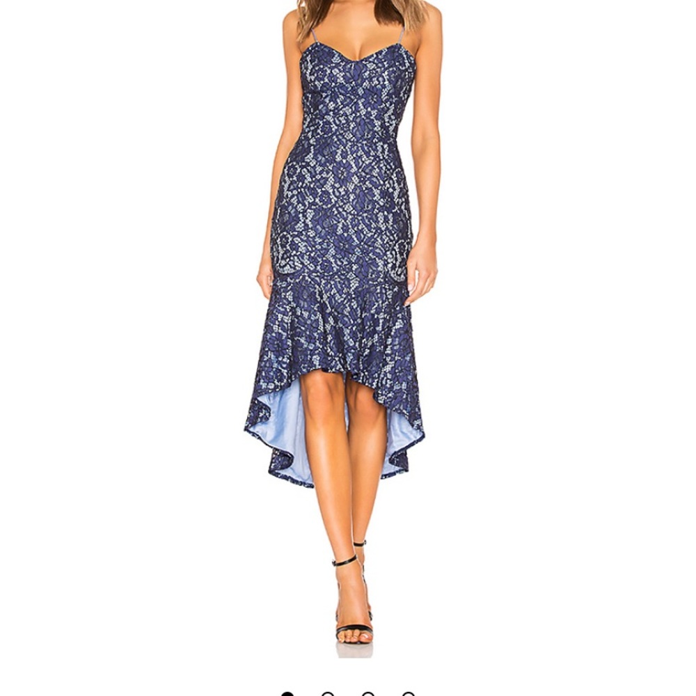 Blue lace dress